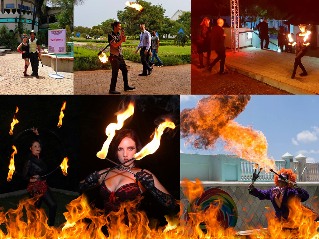 get the vip treatment with live fire dancers and fire breathers to welcome your guests on arrival