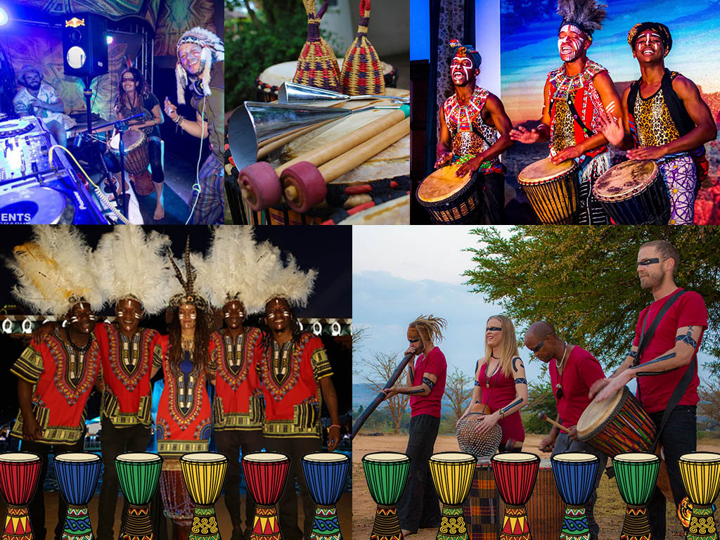 Traditional African Djembe Drummers to hire for Event Entertainment